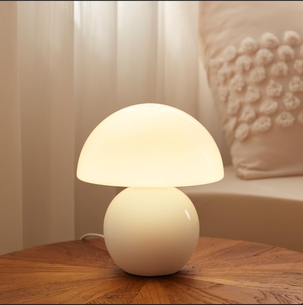 Cute Mini Mushroom Table Lamp, Dimmable