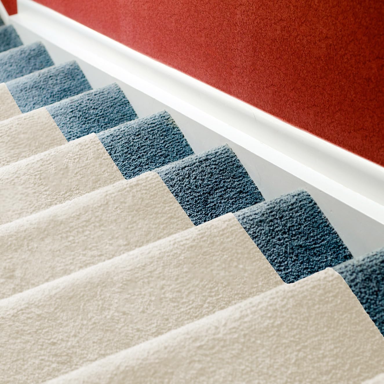 Non-Slip Carpet Stair & Floor Protector - Beige, 30' L x 30" W - Durable, Washable Low-Pile Protector for Carpeted Stairs, Floors, High-Traffic Areas, and Entryways